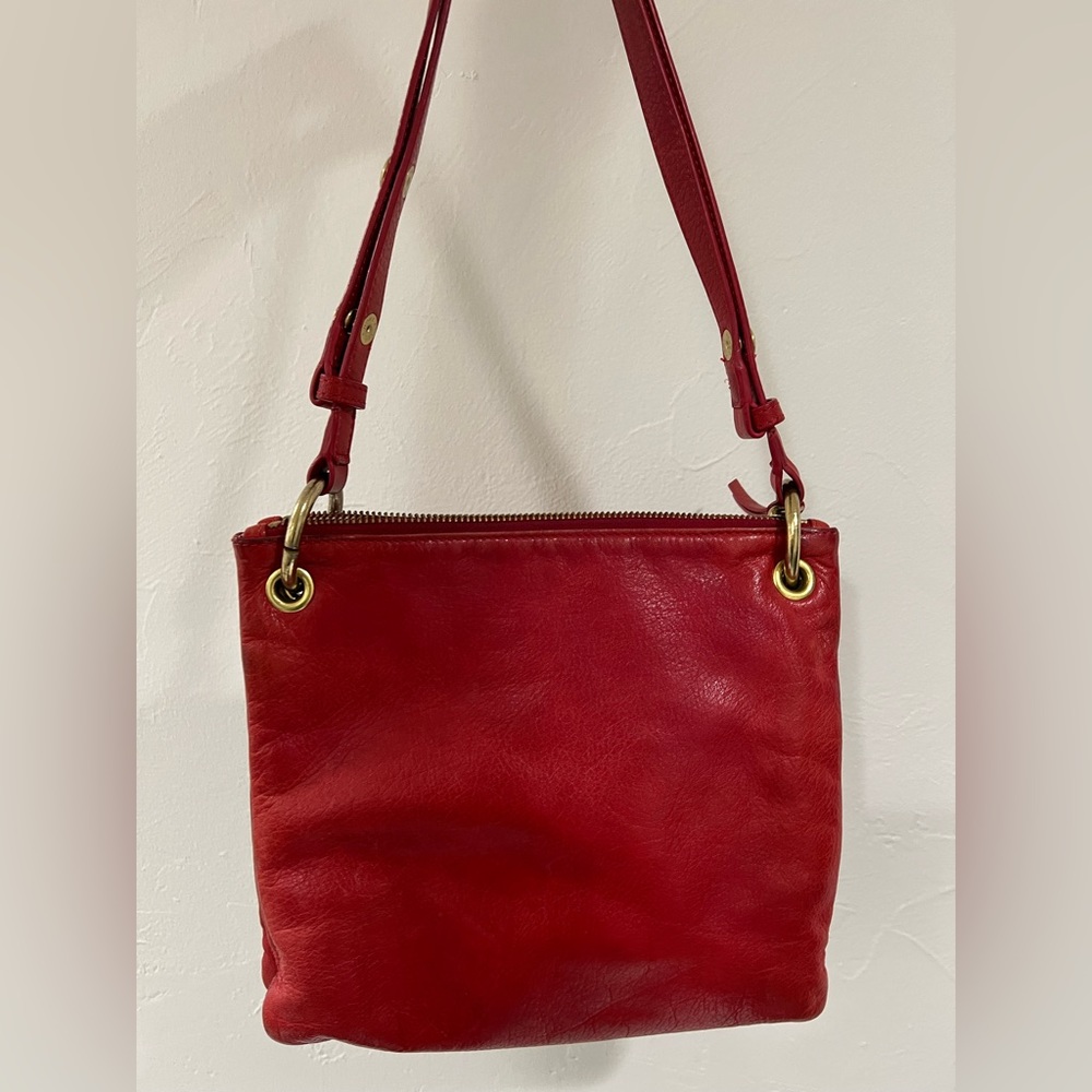 STEVEN ALAN red leather shoulder bag